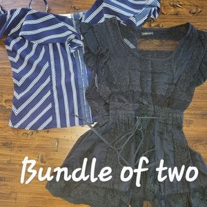 CRYSTAL CANDY/MAIN STRIP blouses